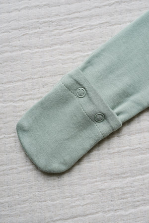 Footie pajamas with mittens