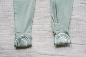 Footie pajamas with mittens